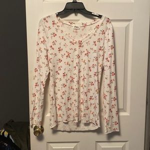 Long sleeve floral top